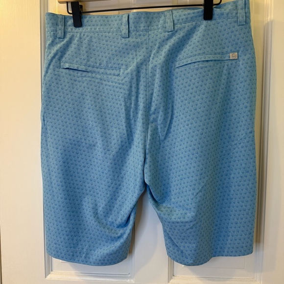 Peter Millar Shorts Mens 32 Blue Shackleford Performance Chino Skull Print - Picture 2 of 7